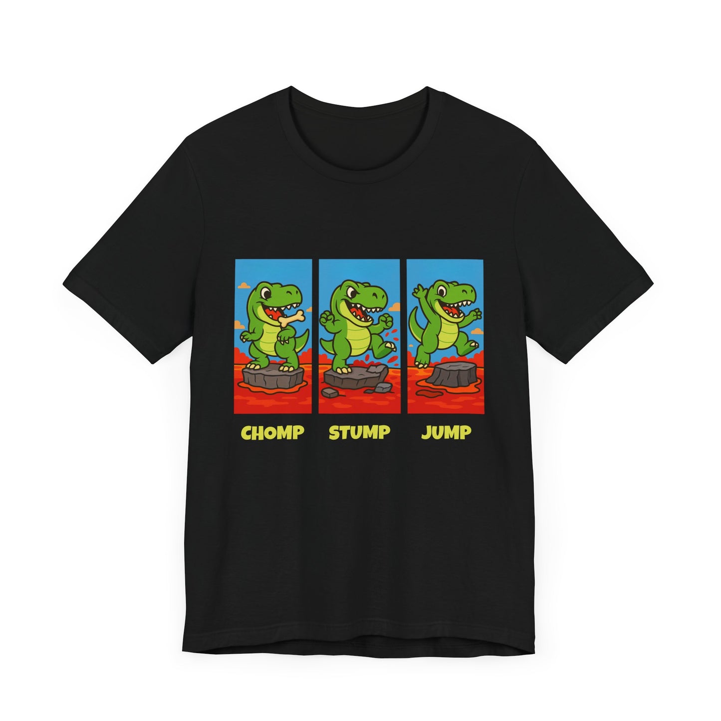 Chomp Stomp Jump - T-Rex Lava T-Shirt