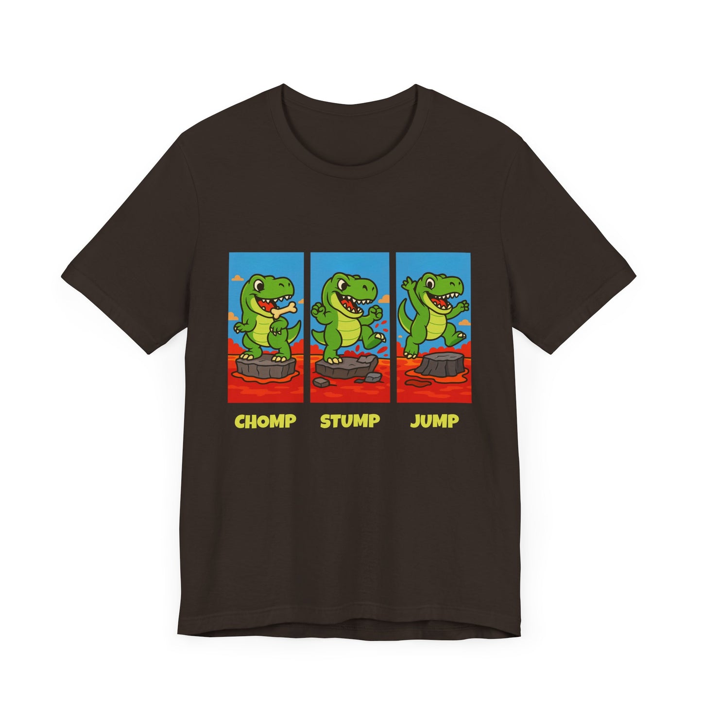 Chomp Stomp Jump - T-Rex Lava T-Shirt