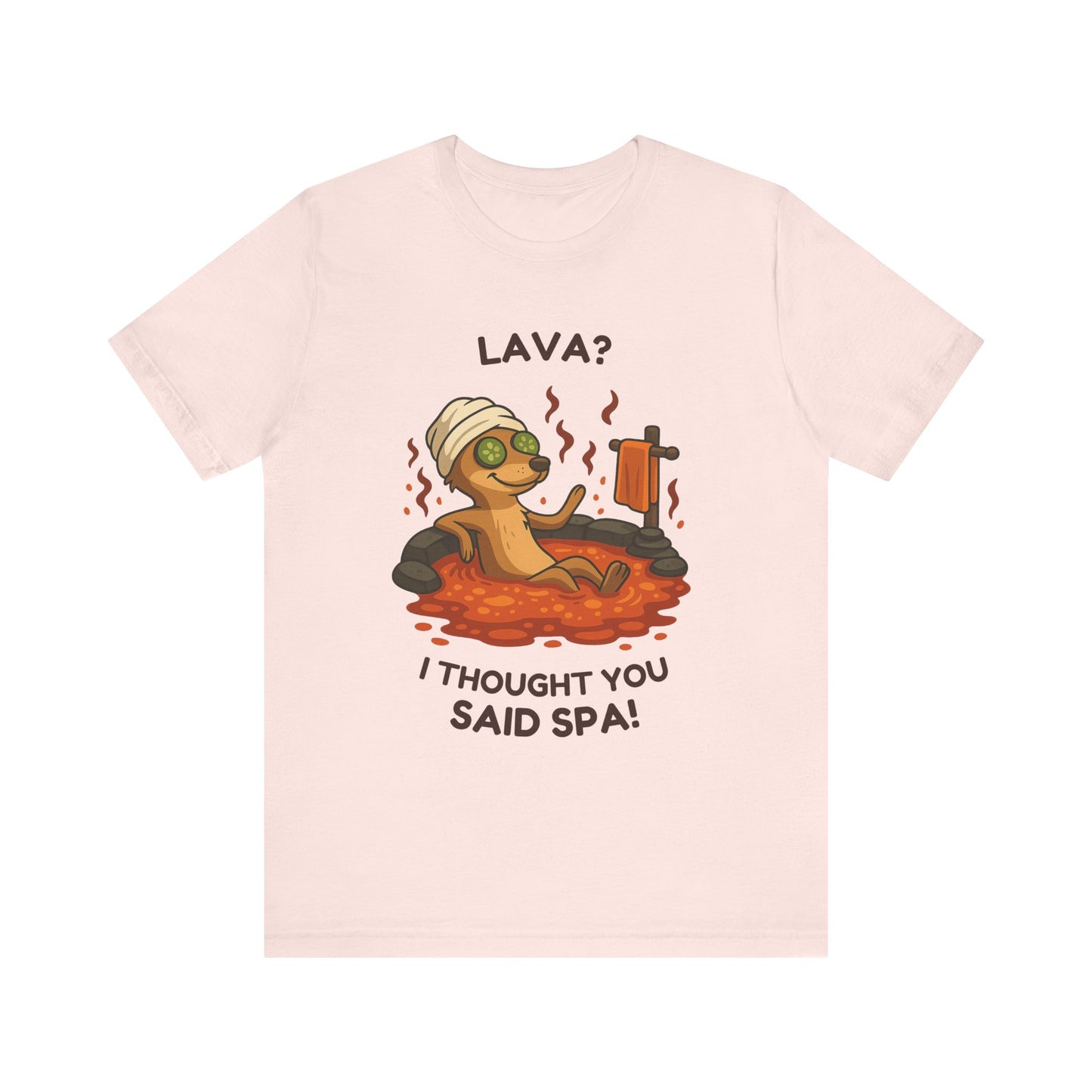 Meerkat Spa Day β Funny Lava Hot Tub T-Shirt