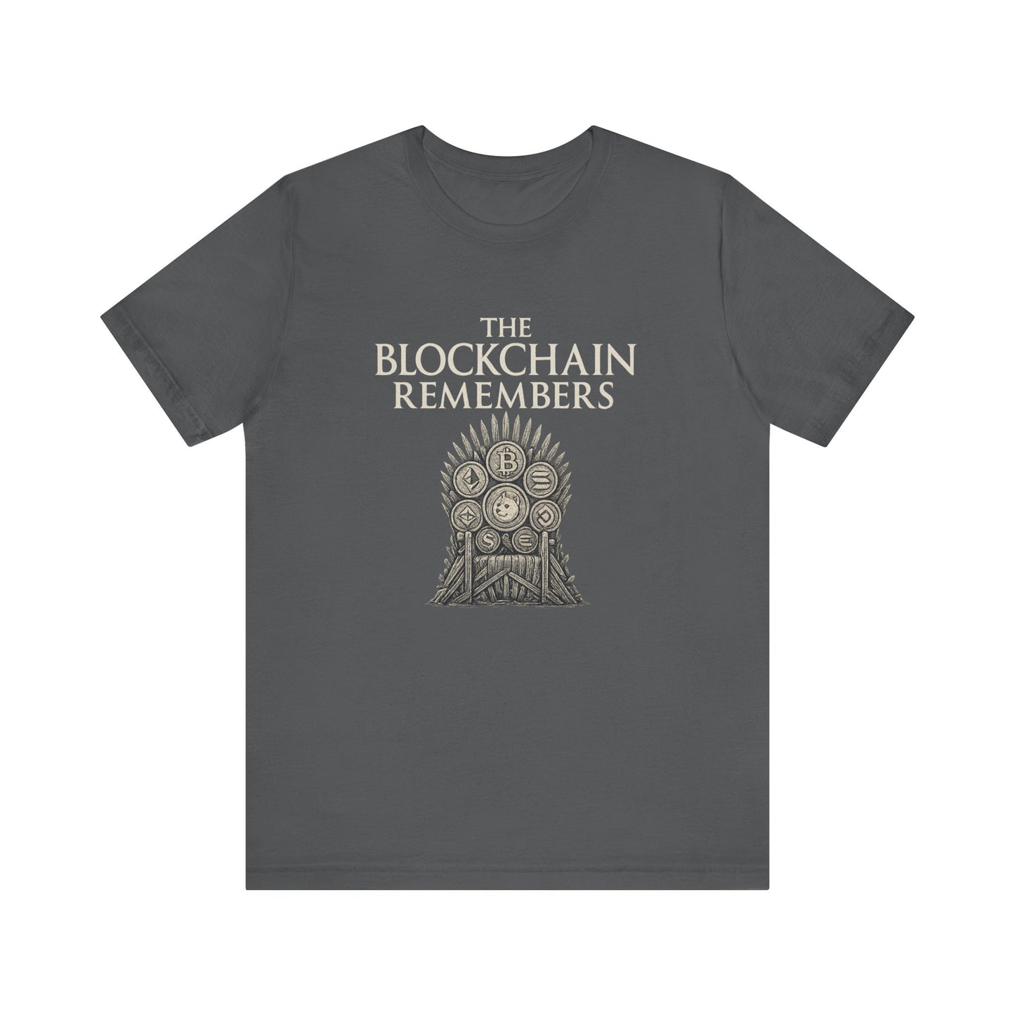 Blockchain Remembers – Crypto Iron Throne T-Shirt