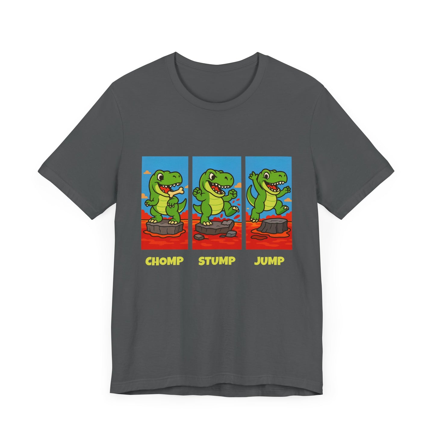 Chomp Stomp Jump - T-Rex Lava T-Shirt