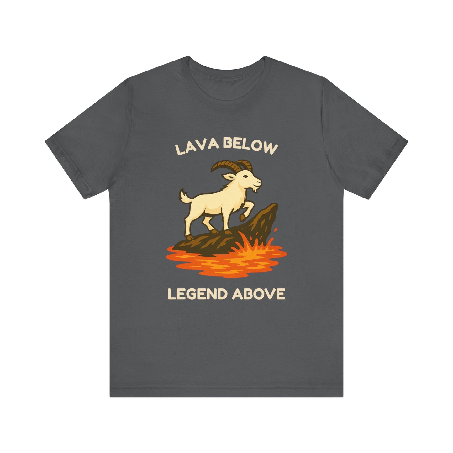 Lava Below, Legend Above โ Goat Mountain Climber T-Shirt