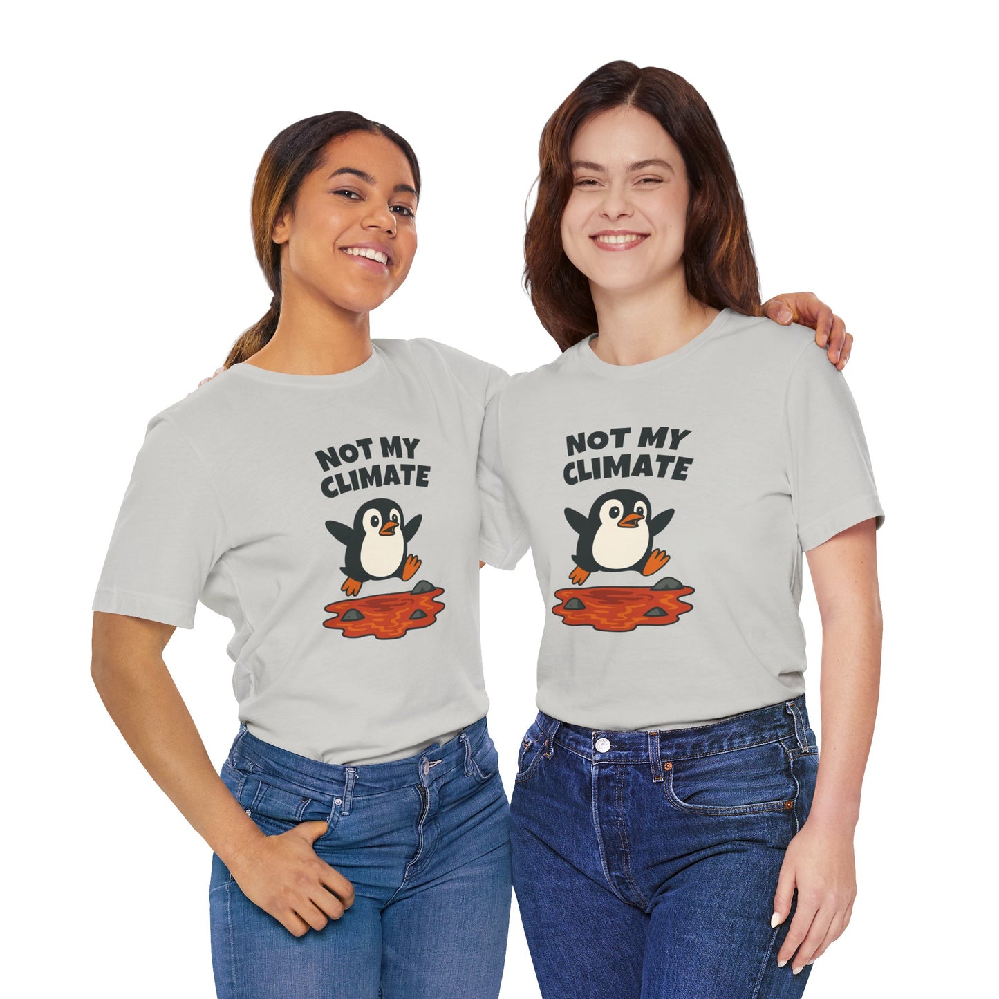 Not My Climate - Penguin Lava T-Shirt