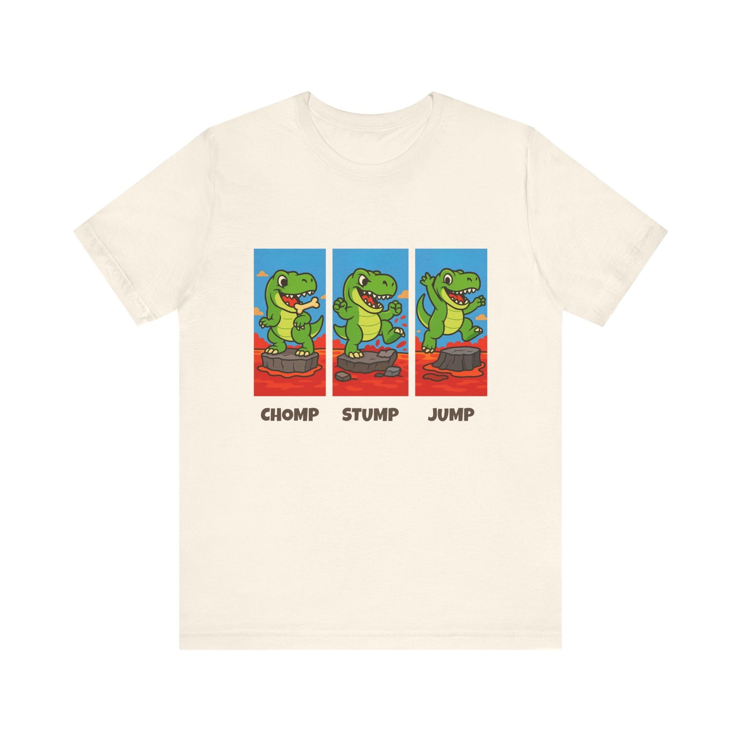 Chomp Stomp Jump - T-Rex Lava T-Shirt