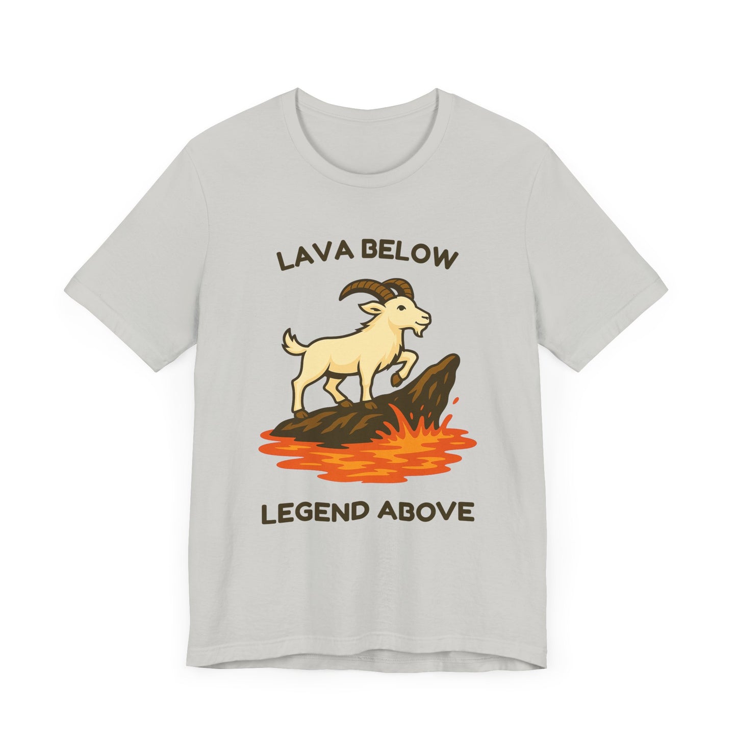 Lava Below, Legend Above โ Goat Mountain Climber T-Shirt