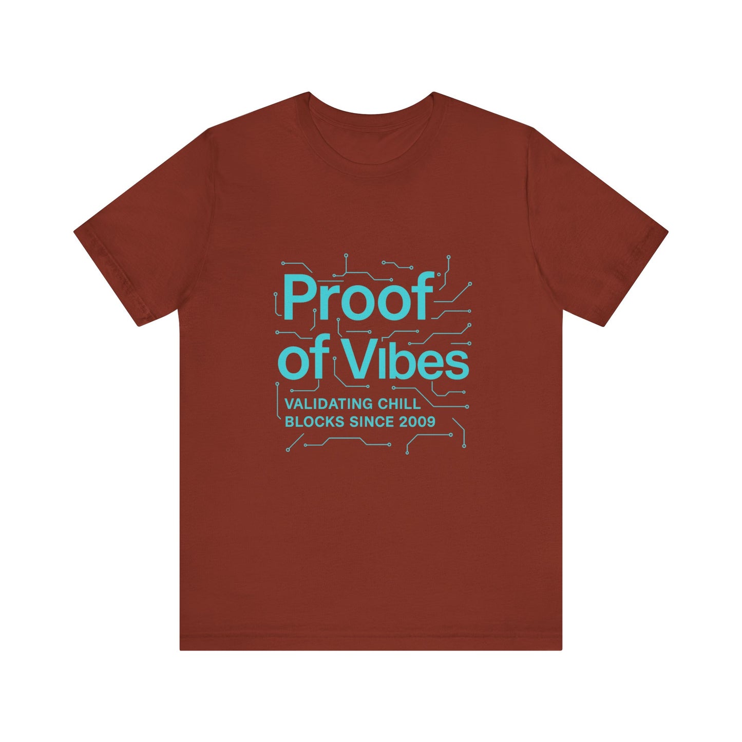 Proof of Vibes β Futuristic Bitcoin Circuit Tee