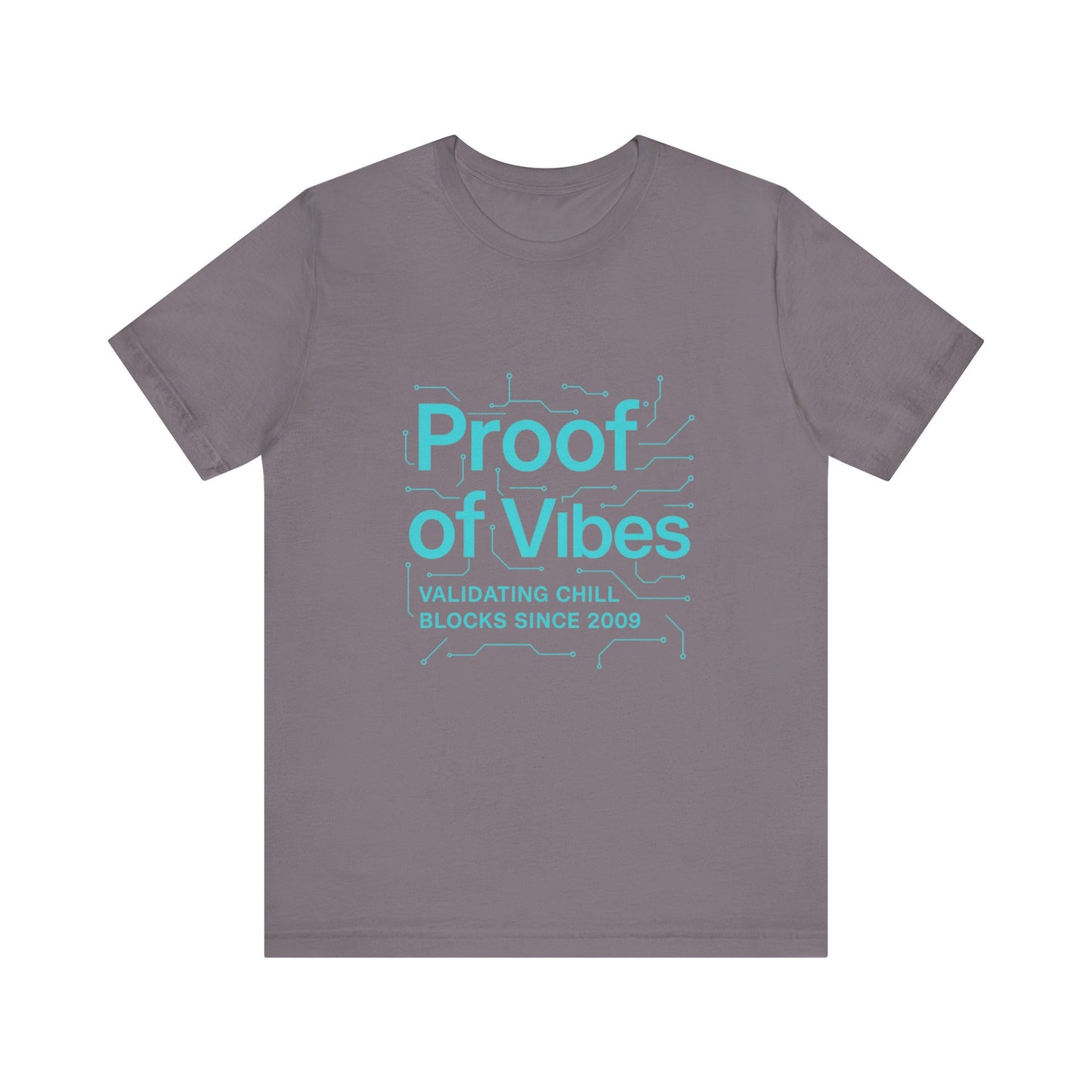 Proof of Vibes β Futuristic Bitcoin Circuit Tee