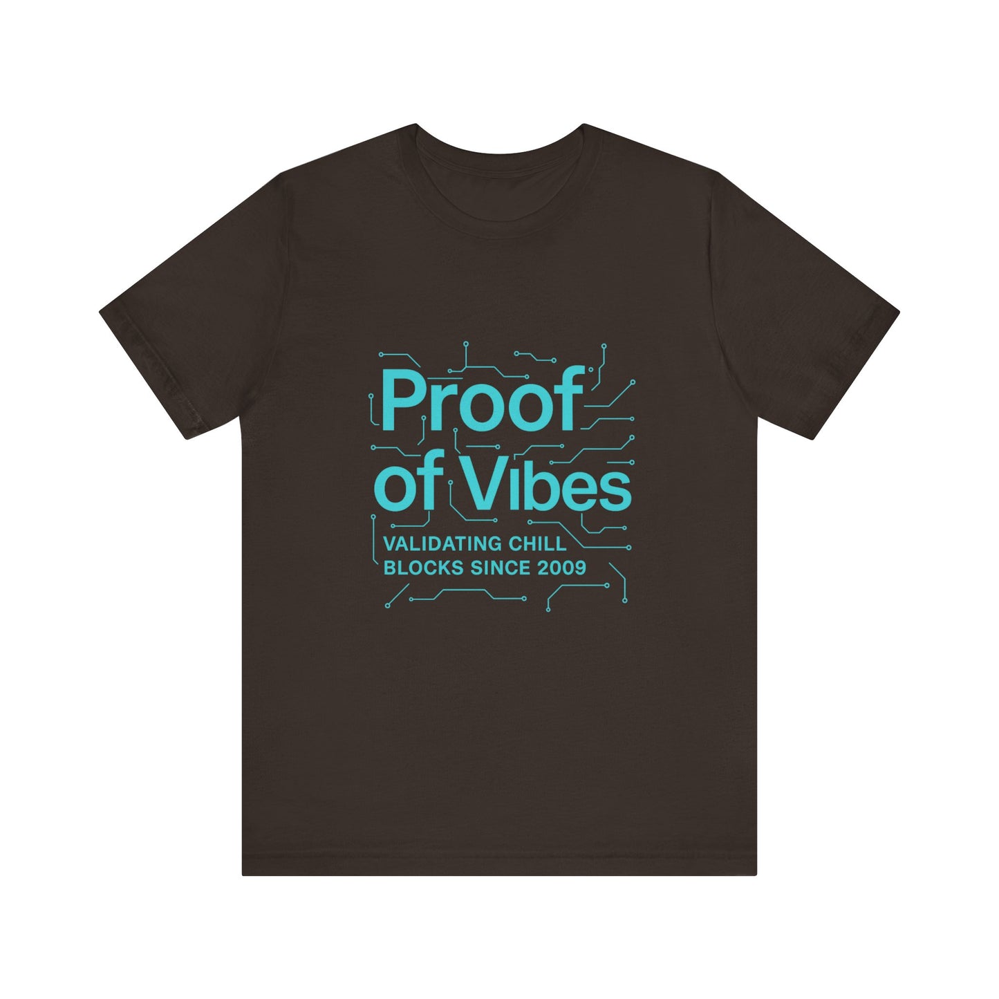 Proof of Vibes β Futuristic Bitcoin Circuit Tee