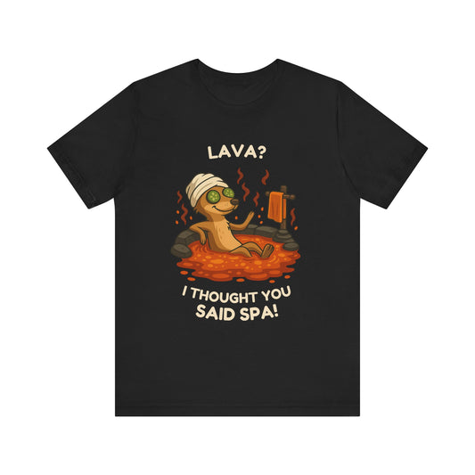 Meerkat Spa Day – Funny Lava Hot Tub T-Shirt
