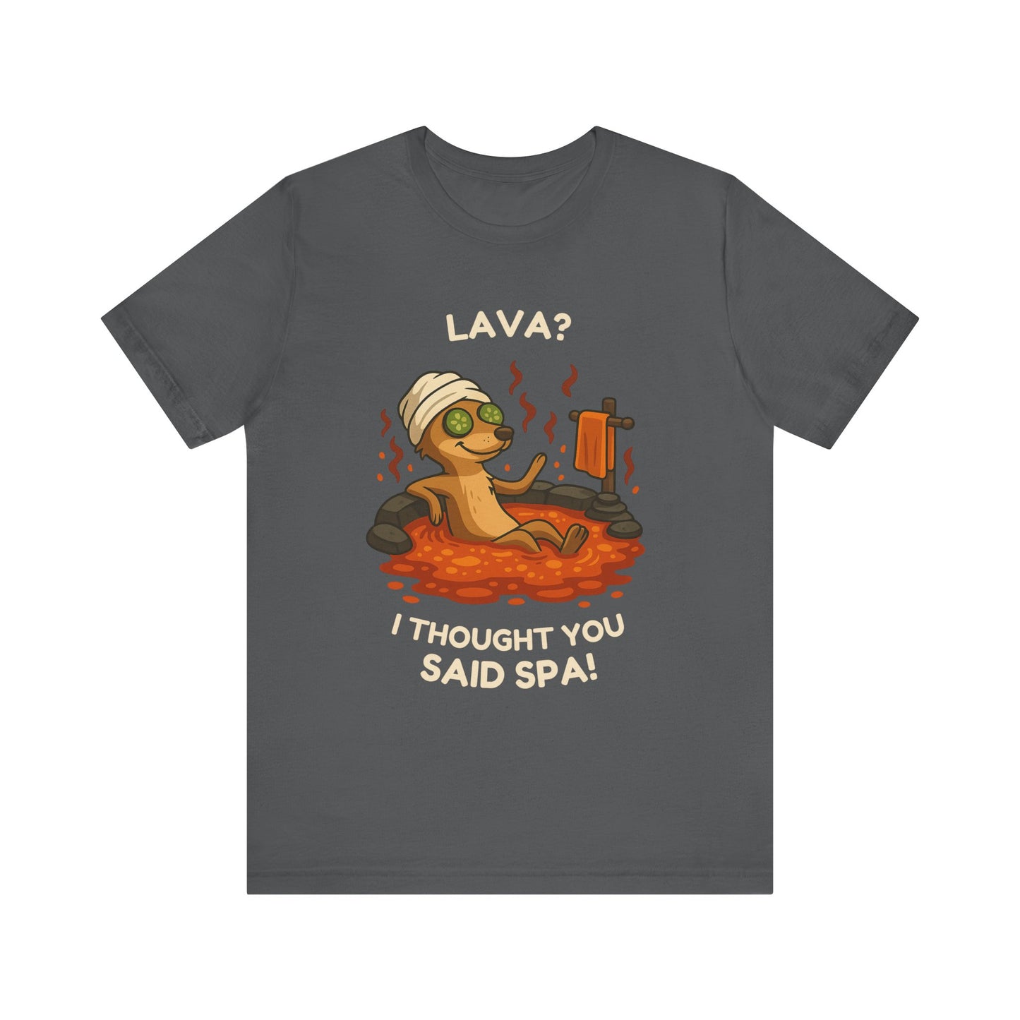 Meerkat Spa Day β Funny Lava Hot Tub T-Shirt