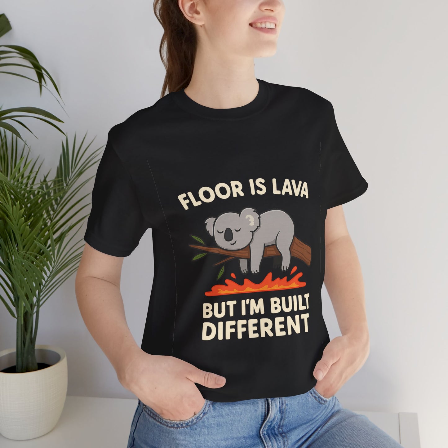 Built Different Koala | Funny Floor Is Lava T-Shirt