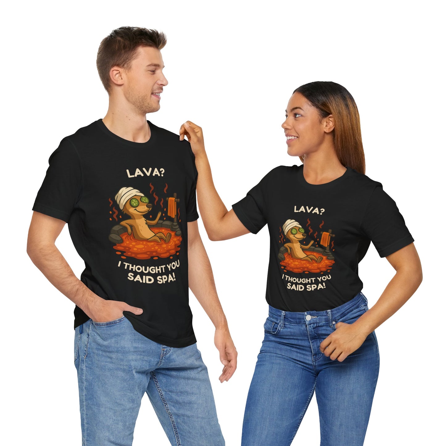 Meerkat Spa Day β Funny Lava Hot Tub T-Shirt