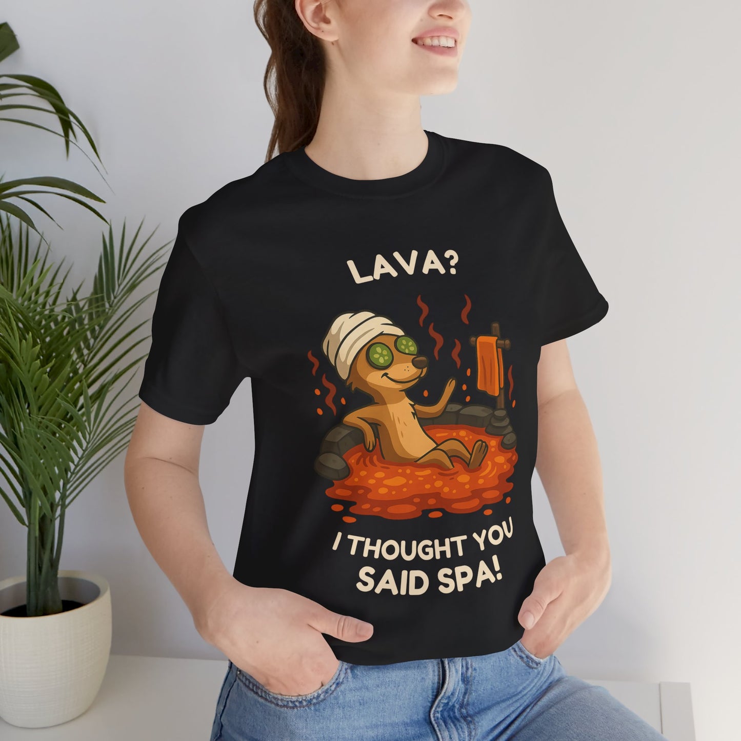 Meerkat Spa Day β Funny Lava Hot Tub T-Shirt