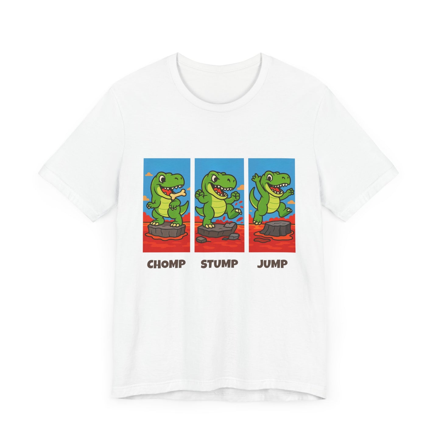 Chomp Stomp Jump - T-Rex Lava T-Shirt