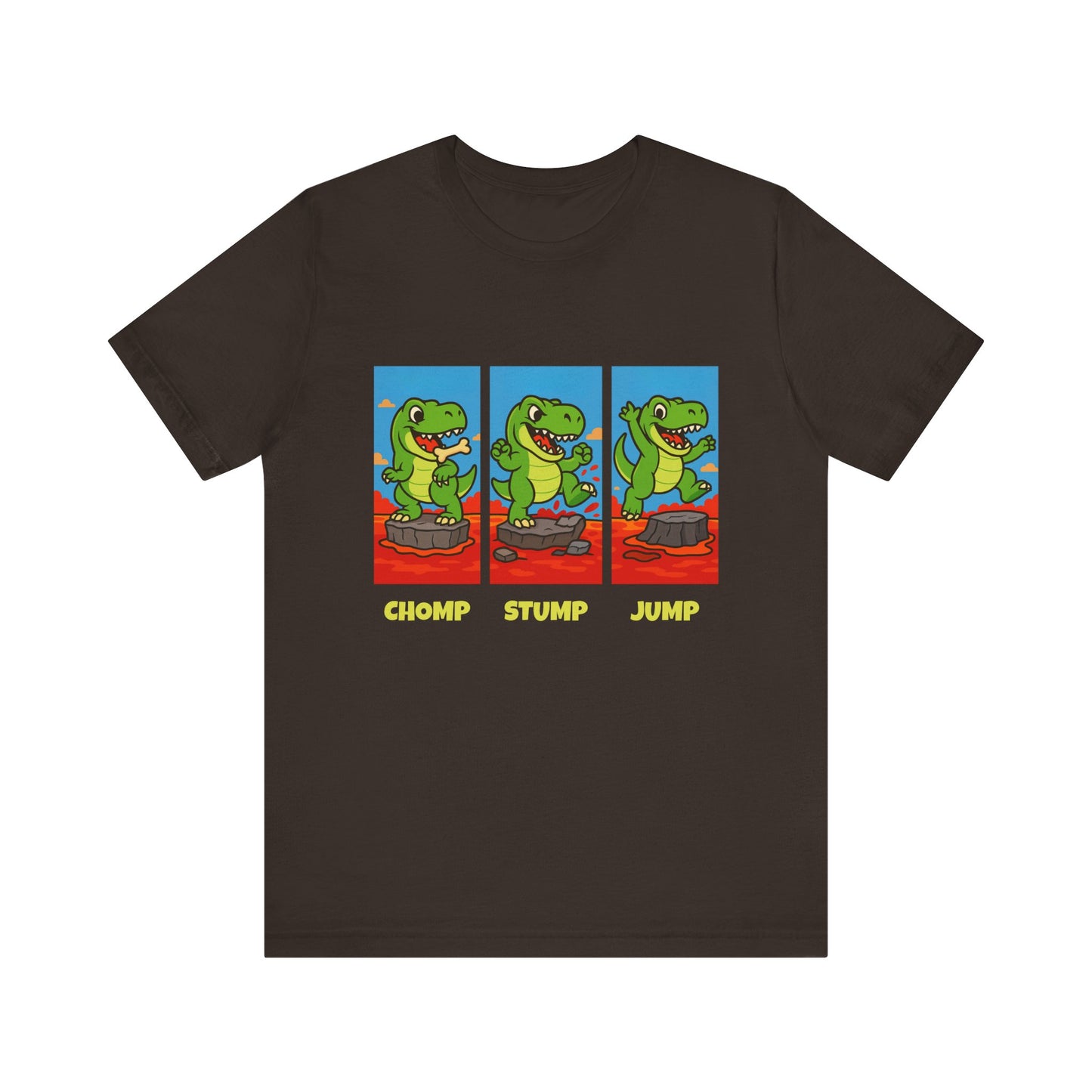 Chomp Stomp Jump - T-Rex Lava T-Shirt
