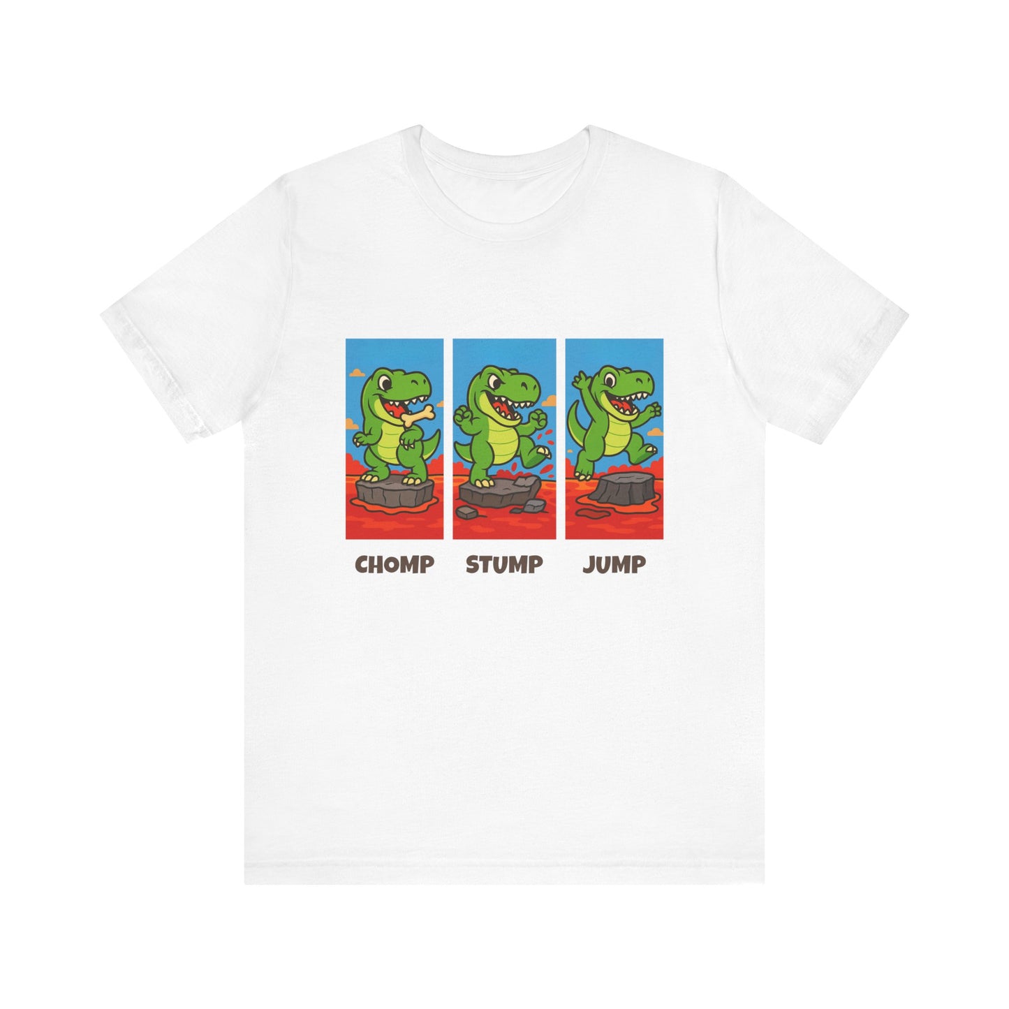 Chomp Stomp Jump - T-Rex Lava T-Shirt