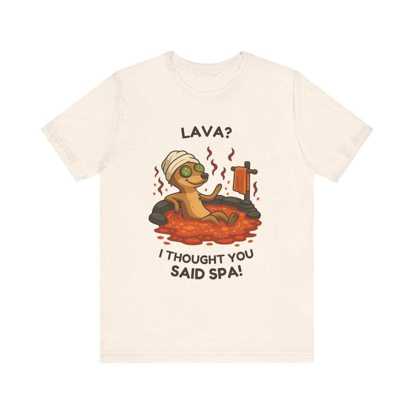 Meerkat Spa Day β Funny Lava Hot Tub T-Shirt
