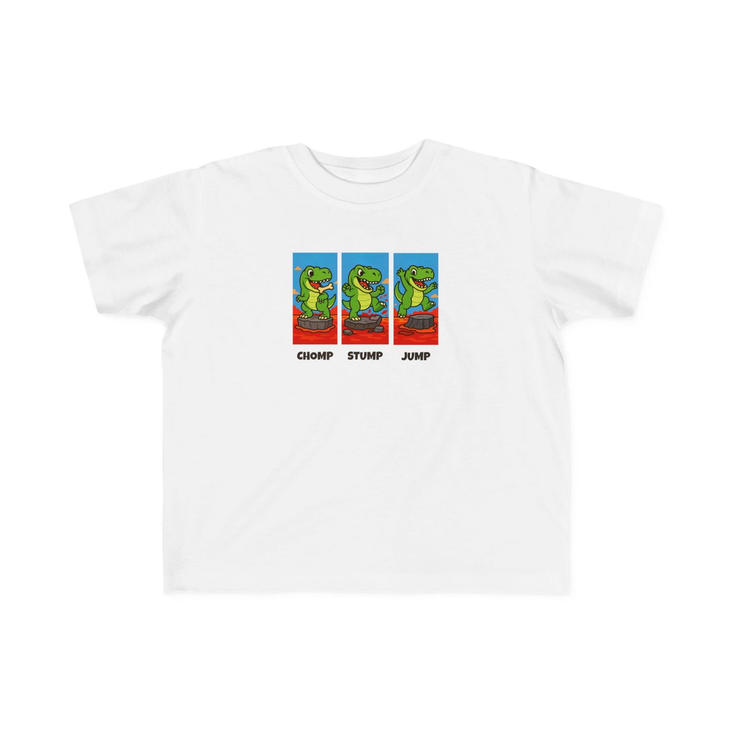 Chomp, Stomp, Jump - Tiny T-Rex Lava Leap Toddler T-Shirt
