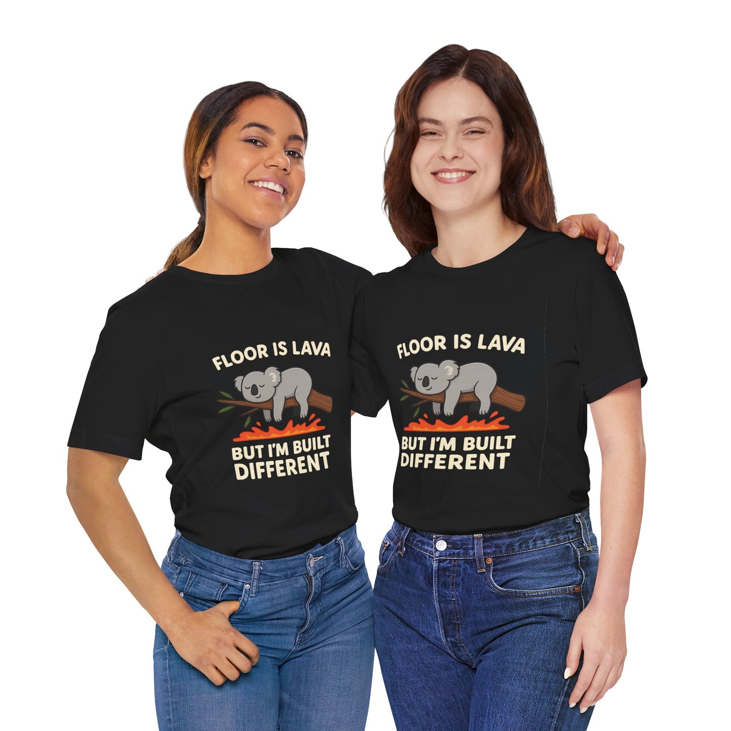 Built Different Koala | Funny Floor Is Lava T-Shirt