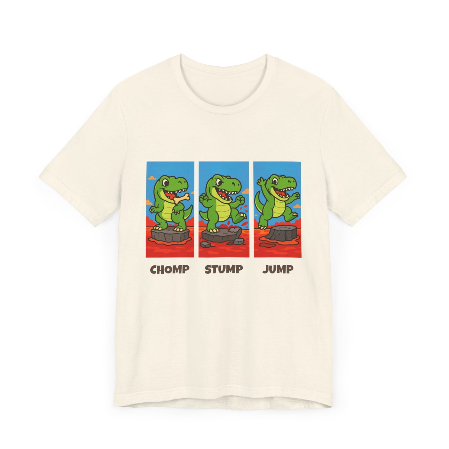 Chomp Stomp Jump - T-Rex Lava T-Shirt