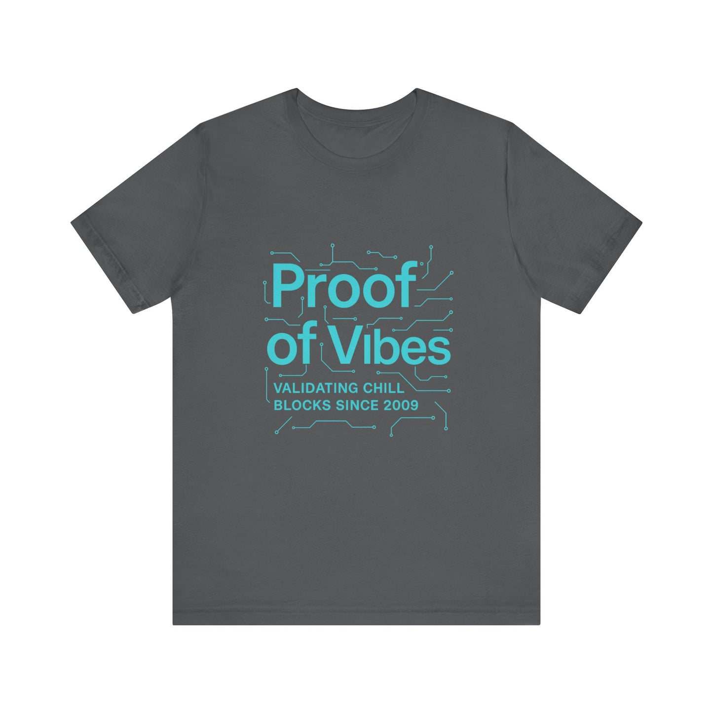 Proof of Vibes β Futuristic Bitcoin Circuit Tee