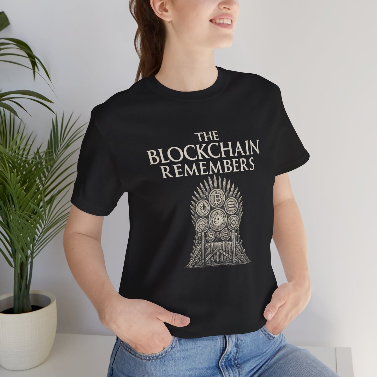 Blockchain Remembers – Crypto Iron Throne T-Shirt