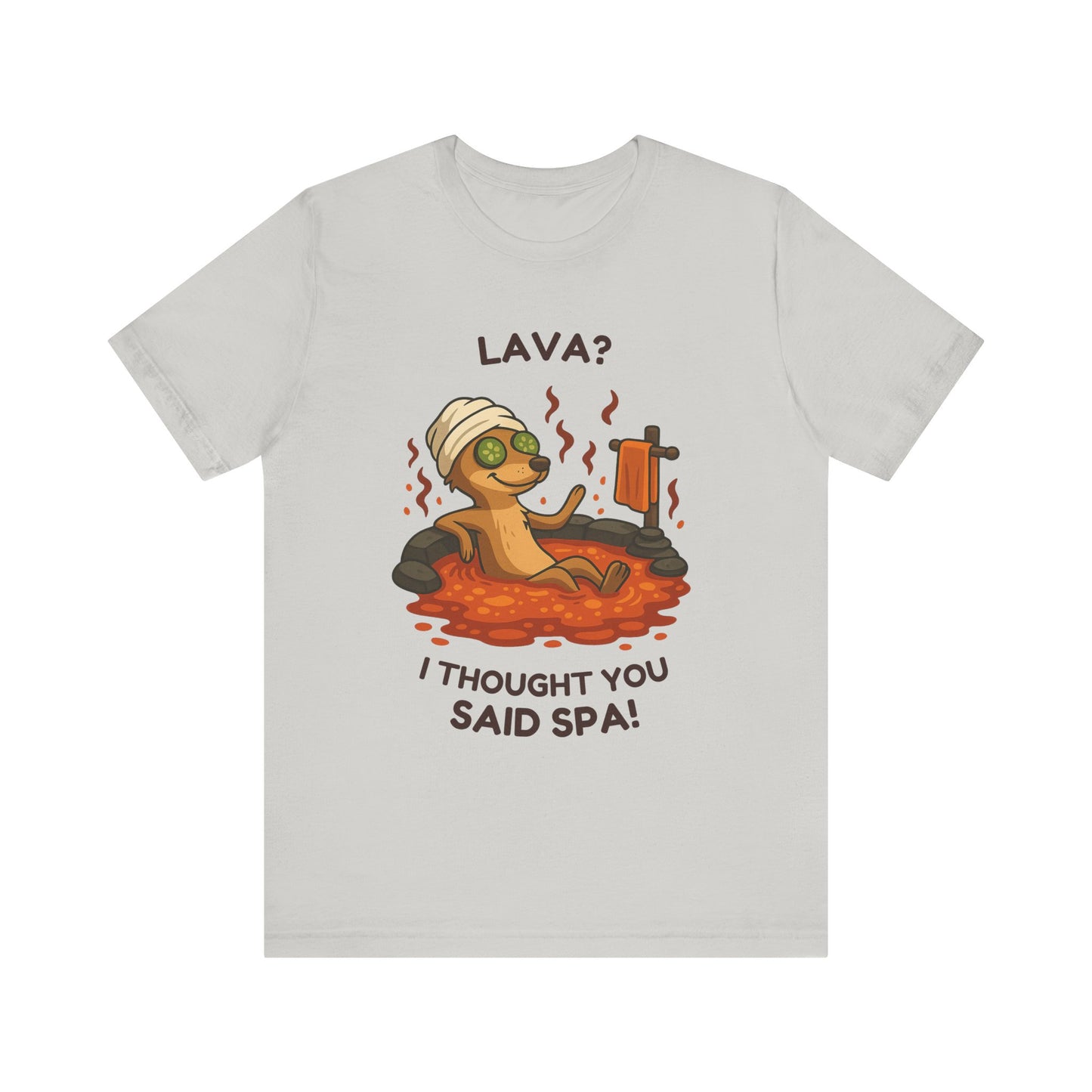 Meerkat Spa Day – Funny Lava Hot Tub T-Shirt