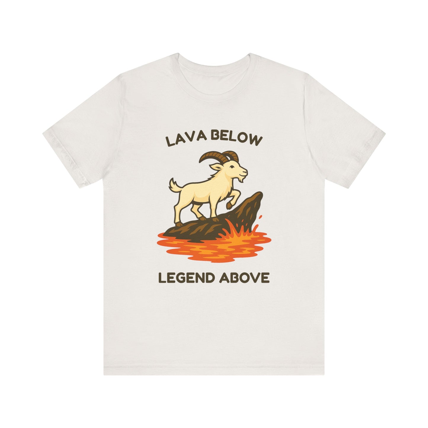 Lava Below, Legend Above – Goat Mountain Climber T-Shirt