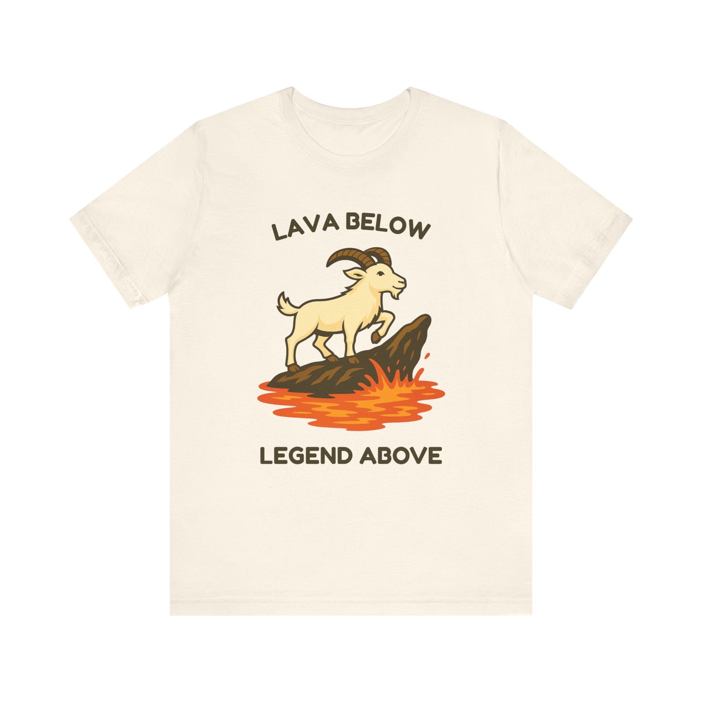 Lava Below, Legend Above – Goat Mountain Climber T-Shirt