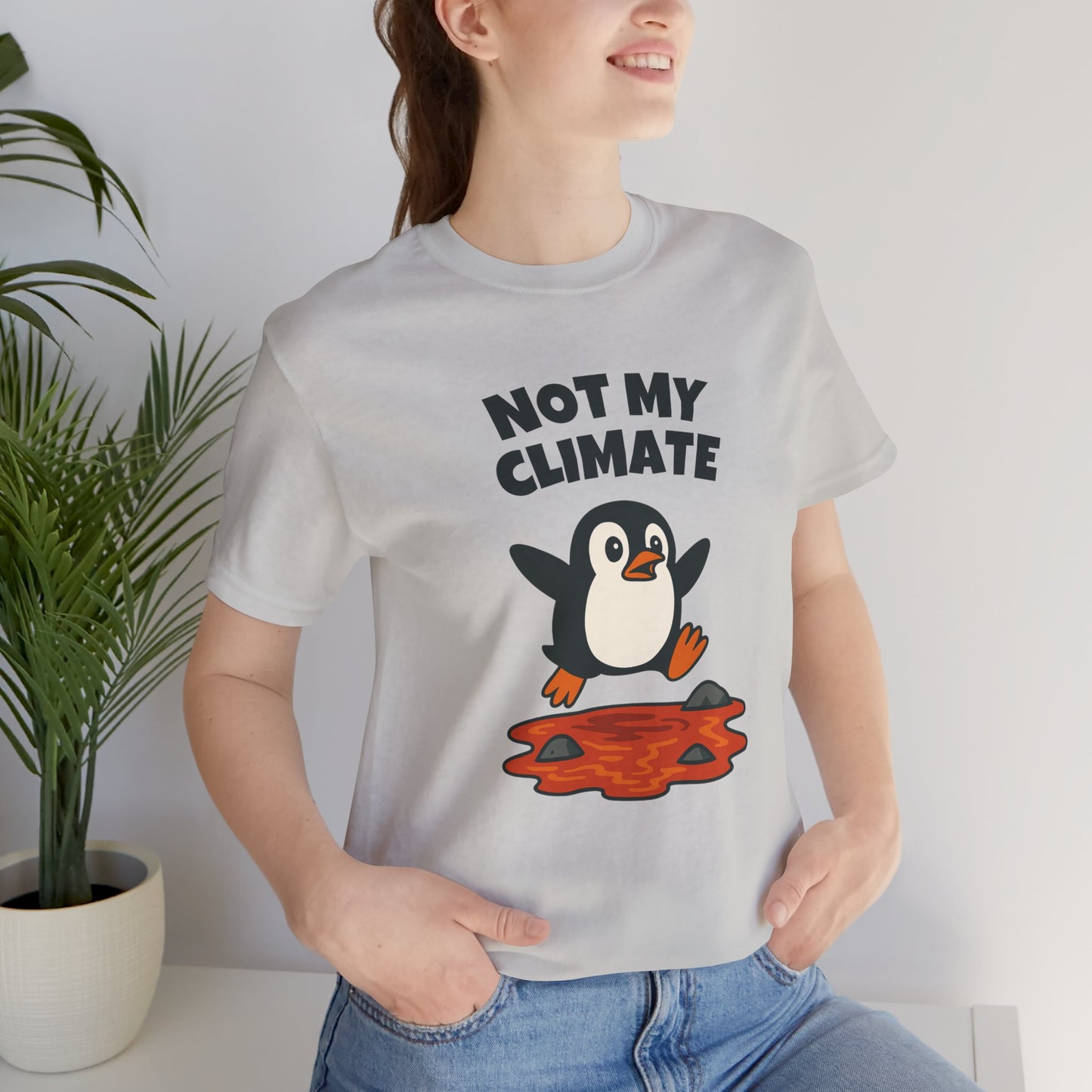 Not My Climate - Penguin Lava T-Shirt
