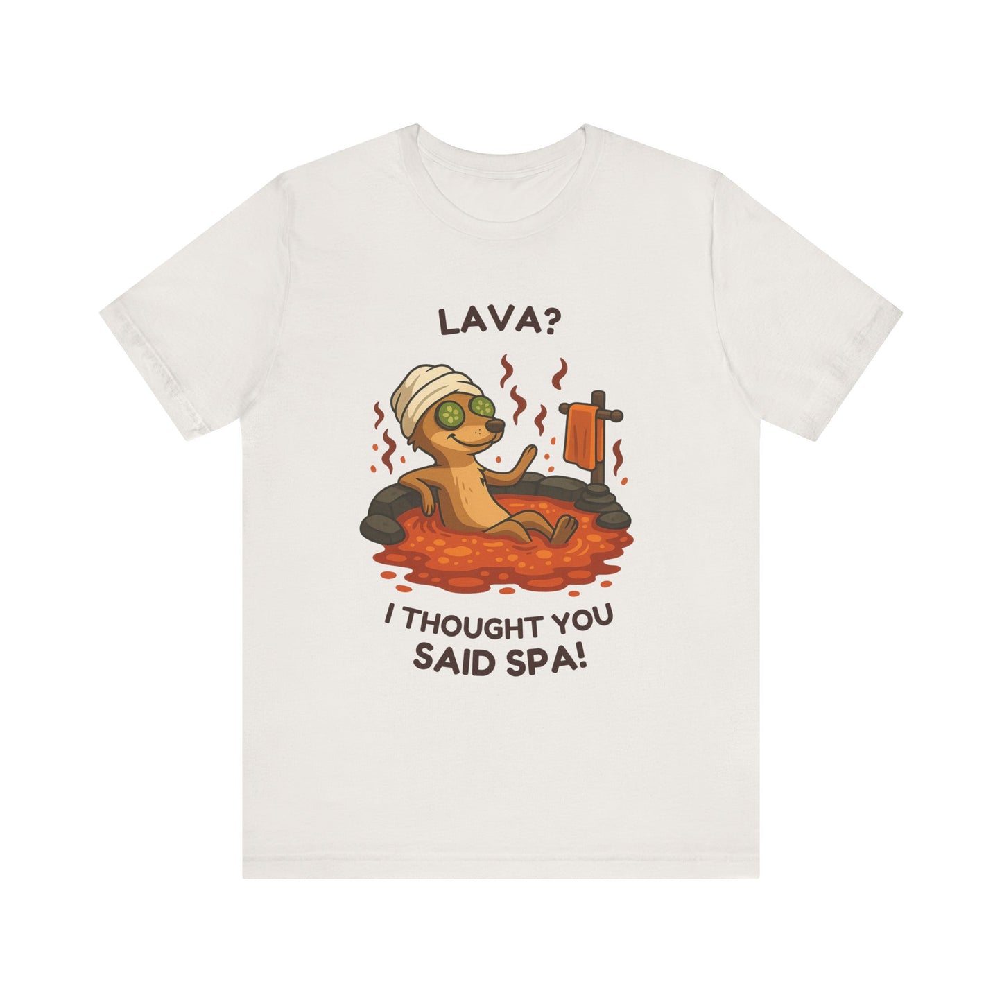Meerkat Spa Day – Funny Lava Hot Tub T-Shirt