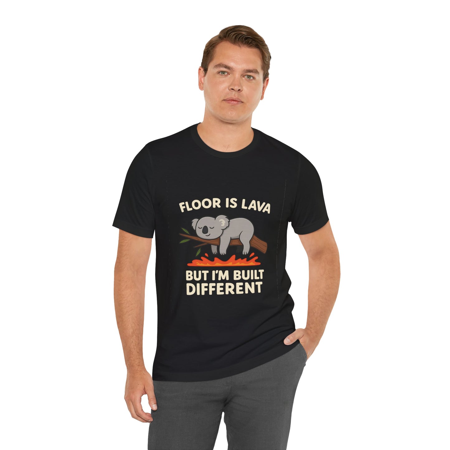 Built Different Koala | Funny Floor Is Lava T-Shirt