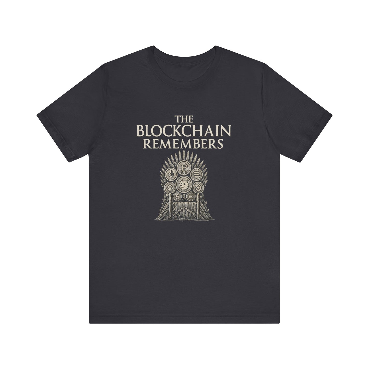 Blockchain Remembers – Crypto Iron Throne T-Shirt